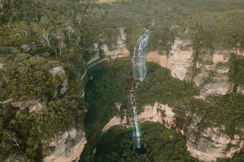 Wentworth falls in the blue mountains